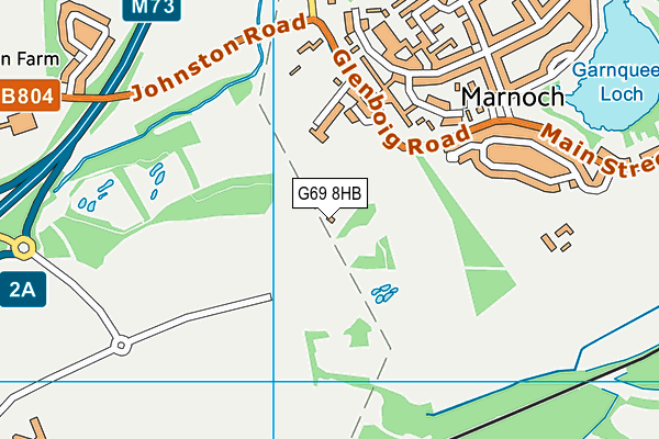G69 8HB map - OS VectorMap District (Ordnance Survey)