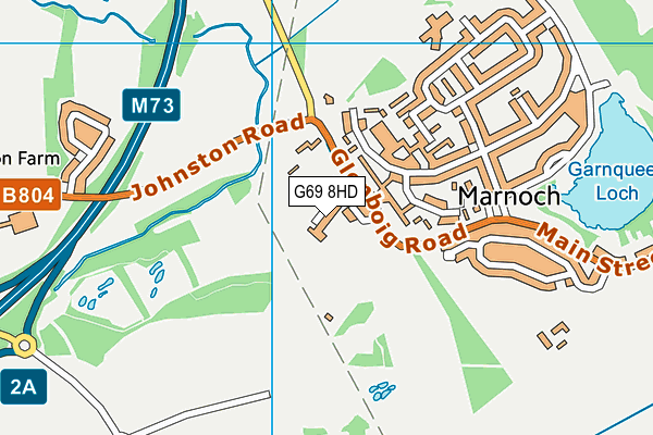 G69 8HD map - OS VectorMap District (Ordnance Survey)