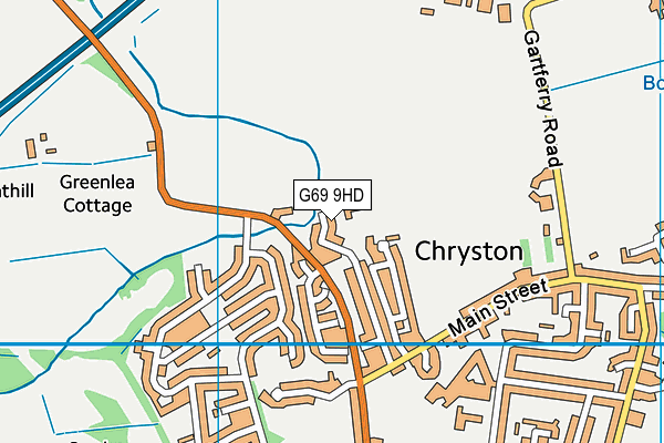 G69 9HD map - OS VectorMap District (Ordnance Survey)