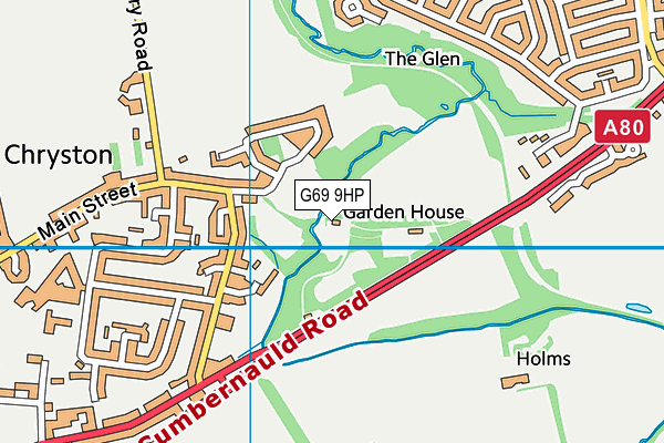 G69 9HP map - OS VectorMap District (Ordnance Survey)