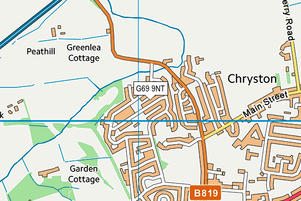 G69 9NT map - OS VectorMap District (Ordnance Survey)