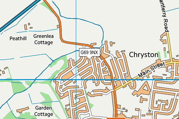 G69 9NX map - OS VectorMap District (Ordnance Survey)