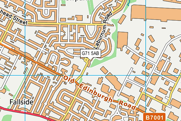 G71 5AB map - OS VectorMap District (Ordnance Survey)