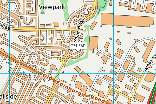 G71 5AD map - OS VectorMap District (Ordnance Survey)