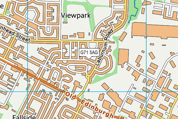 G71 5AG map - OS VectorMap District (Ordnance Survey)