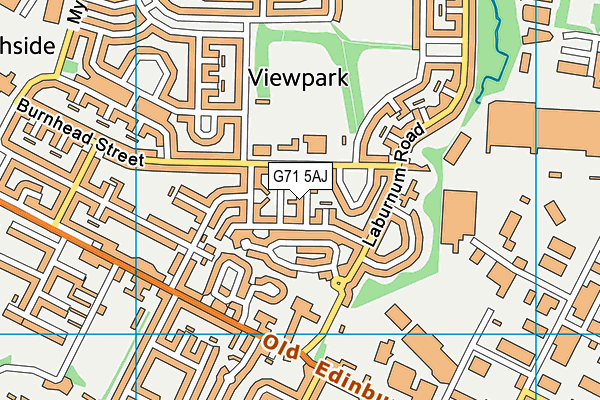 G71 5AJ map - OS VectorMap District (Ordnance Survey)