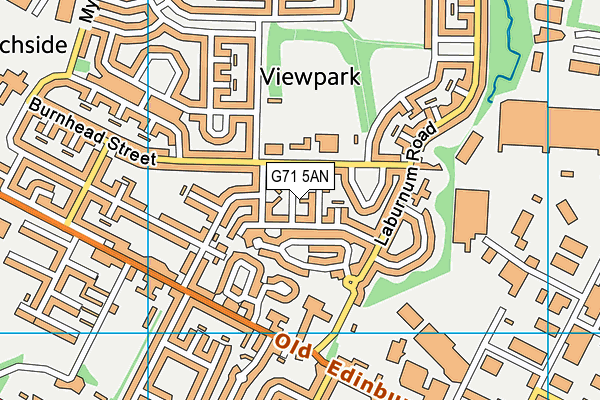 G71 5AN map - OS VectorMap District (Ordnance Survey)