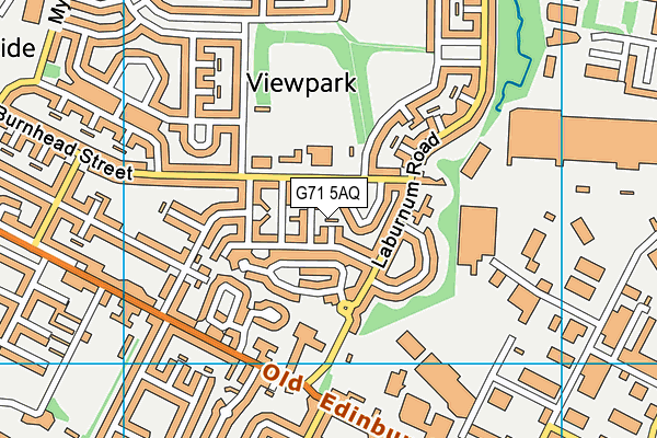 G71 5AQ map - OS VectorMap District (Ordnance Survey)