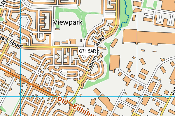 G71 5AR map - OS VectorMap District (Ordnance Survey)