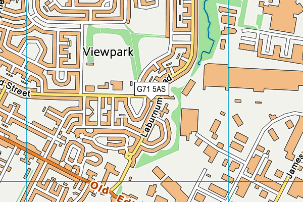 G71 5AS map - OS VectorMap District (Ordnance Survey)