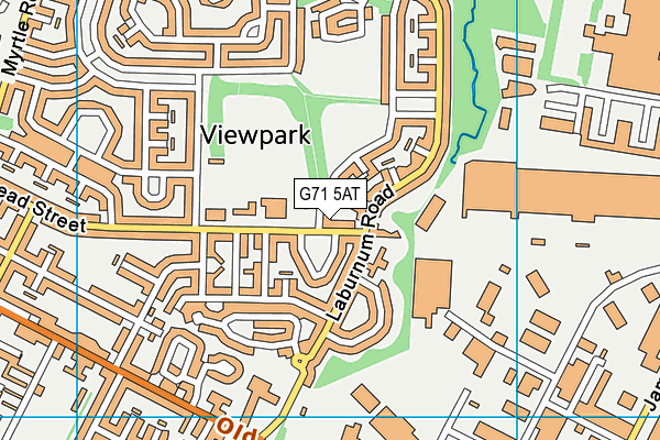 G71 5AT map - OS VectorMap District (Ordnance Survey)