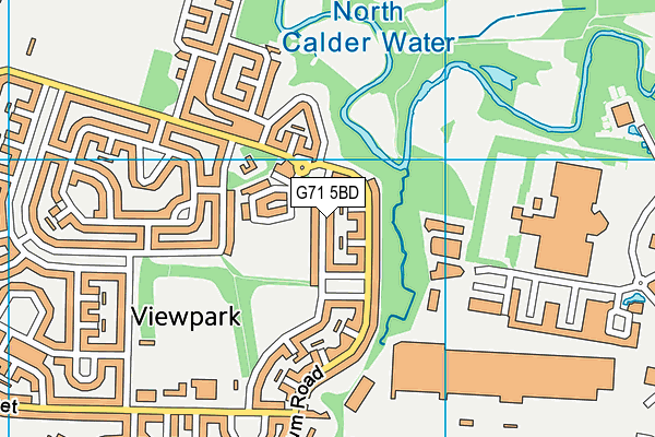 G71 5BD map - OS VectorMap District (Ordnance Survey)