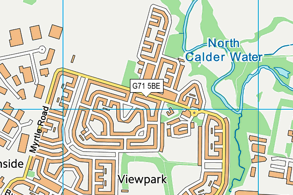 G71 5BE map - OS VectorMap District (Ordnance Survey)