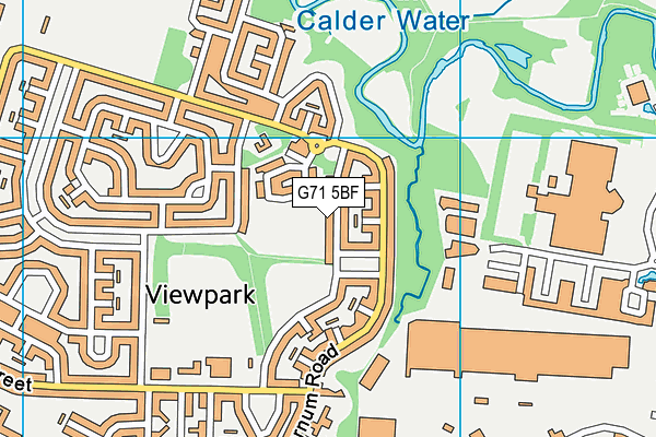 G71 5BF map - OS VectorMap District (Ordnance Survey)