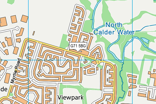 G71 5BG map - OS VectorMap District (Ordnance Survey)