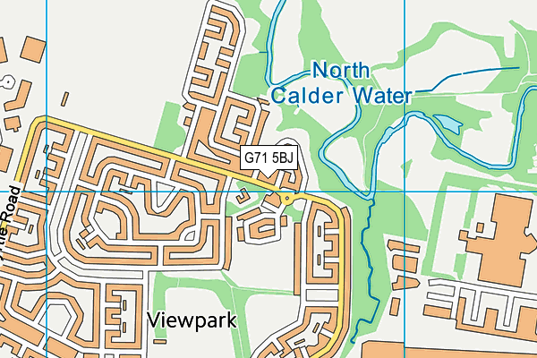 G71 5BJ map - OS VectorMap District (Ordnance Survey)