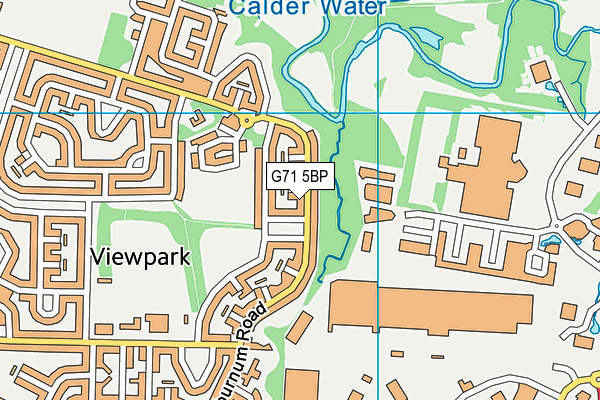 G71 5BP map - OS VectorMap District (Ordnance Survey)