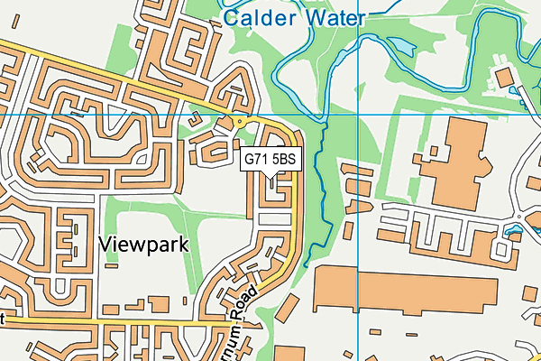 G71 5BS map - OS VectorMap District (Ordnance Survey)