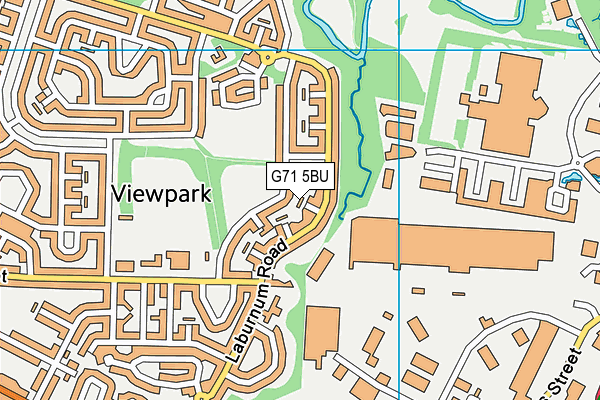 G71 5BU map - OS VectorMap District (Ordnance Survey)