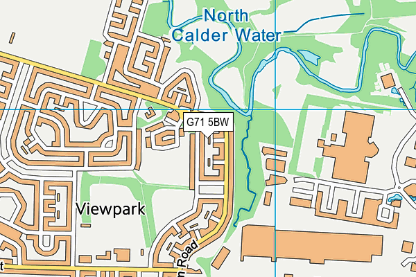 G71 5BW map - OS VectorMap District (Ordnance Survey)