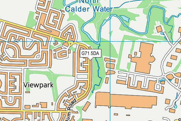 G71 5DA map - OS VectorMap District (Ordnance Survey)