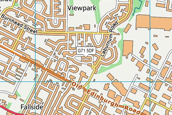 G71 5DF map - OS VectorMap District (Ordnance Survey)