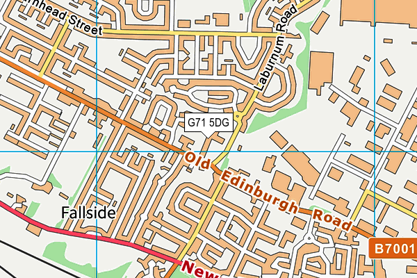 G71 5DG map - OS VectorMap District (Ordnance Survey)