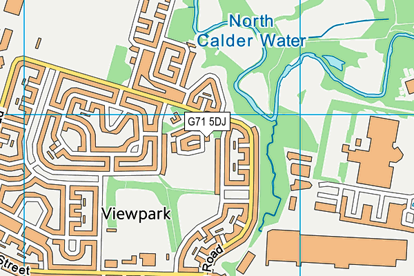 G71 5DJ map - OS VectorMap District (Ordnance Survey)