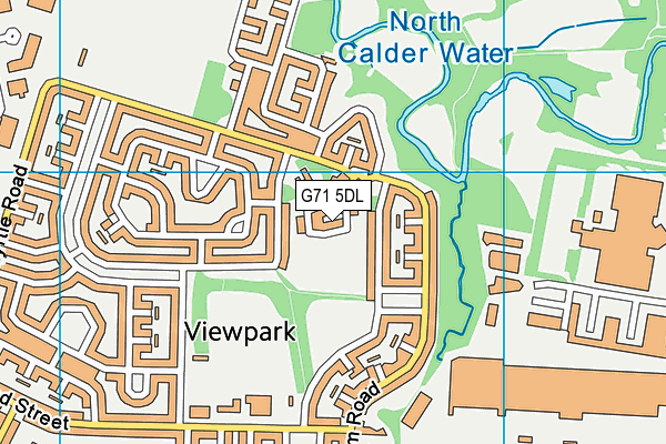 G71 5DL map - OS VectorMap District (Ordnance Survey)