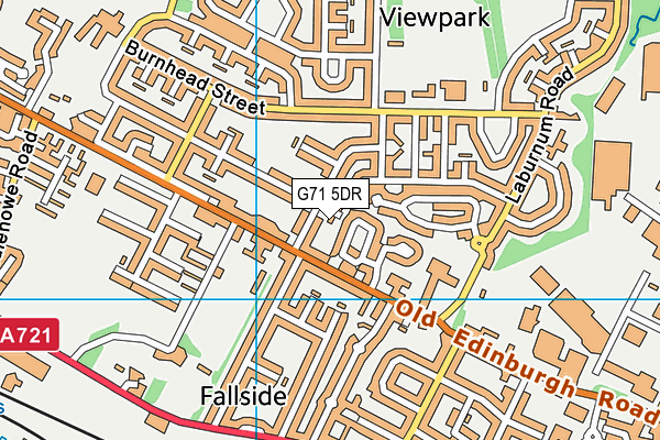 G71 5DR map - OS VectorMap District (Ordnance Survey)