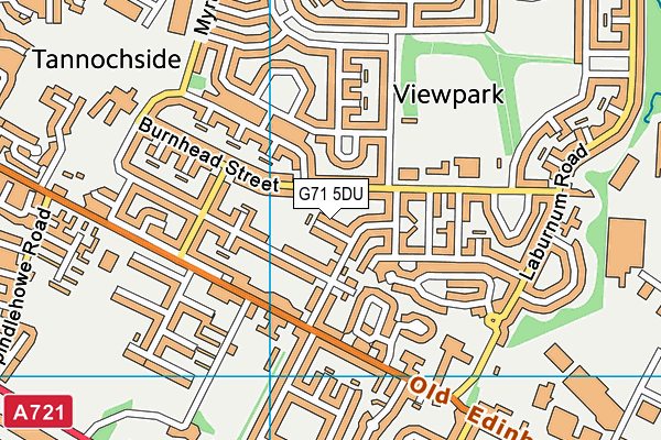 G71 5DU map - OS VectorMap District (Ordnance Survey)