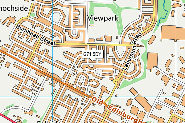 G71 5DY map - OS VectorMap District (Ordnance Survey)