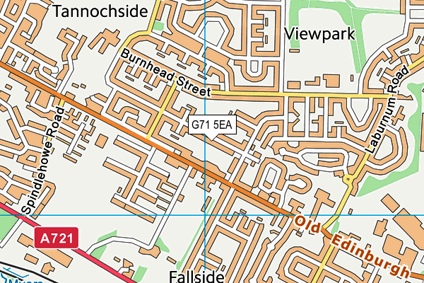 G71 5EA map - OS VectorMap District (Ordnance Survey)