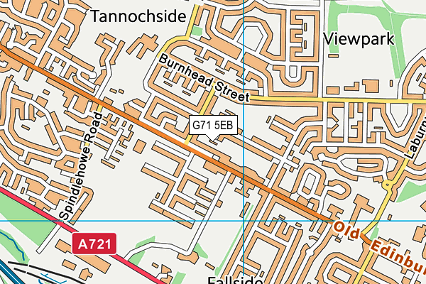 G71 5EB map - OS VectorMap District (Ordnance Survey)