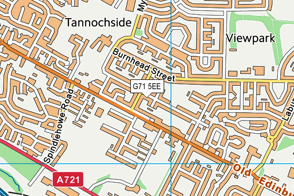 G71 5EE map - OS VectorMap District (Ordnance Survey)