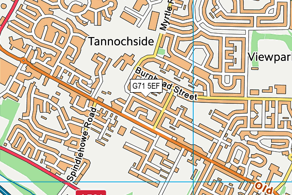 G71 5EF map - OS VectorMap District (Ordnance Survey)