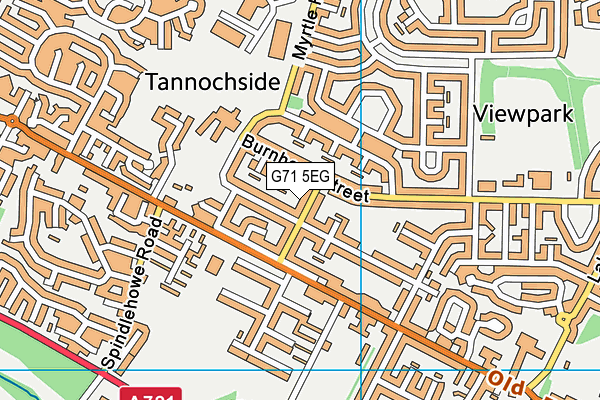 G71 5EG map - OS VectorMap District (Ordnance Survey)