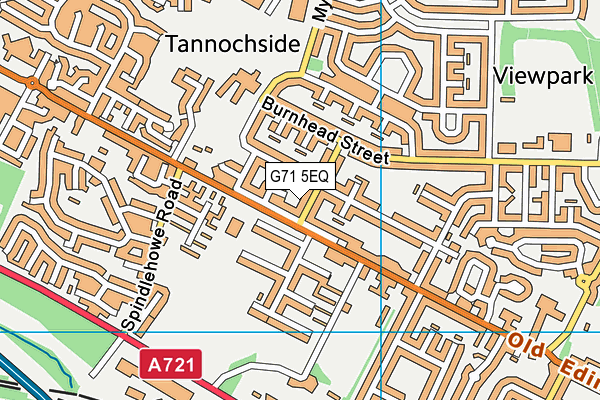 G71 5EQ map - OS VectorMap District (Ordnance Survey)