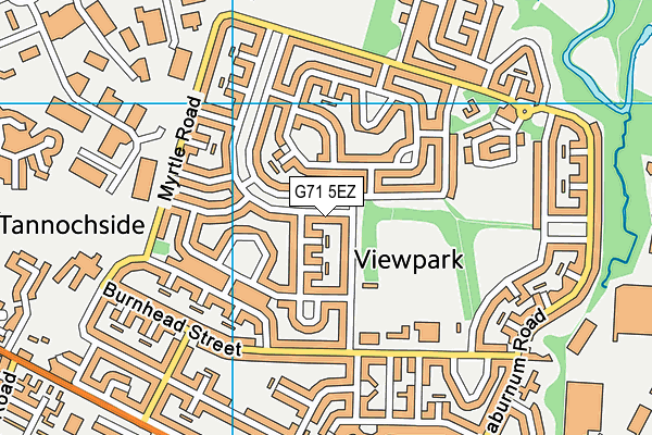 G71 5EZ map - OS VectorMap District (Ordnance Survey)