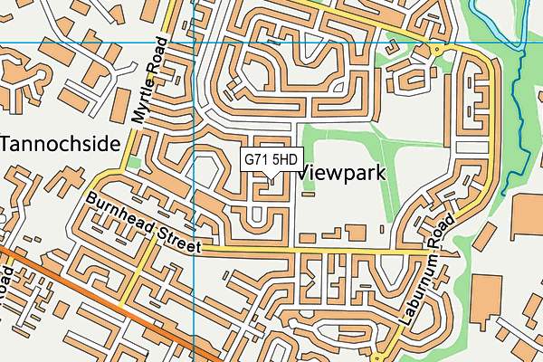 G71 5HD map - OS VectorMap District (Ordnance Survey)