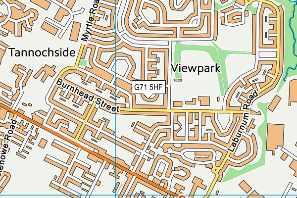 G71 5HF map - OS VectorMap District (Ordnance Survey)