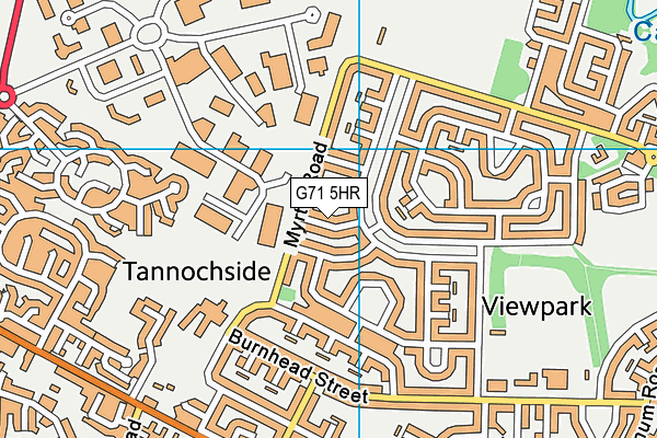 G71 5HR map - OS VectorMap District (Ordnance Survey)