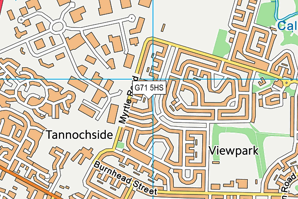 G71 5HS map - OS VectorMap District (Ordnance Survey)