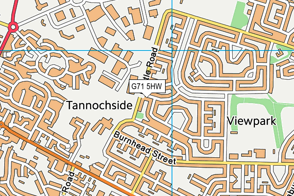 G71 5HW map - OS VectorMap District (Ordnance Survey)