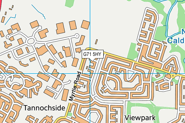 G71 5HY map - OS VectorMap District (Ordnance Survey)