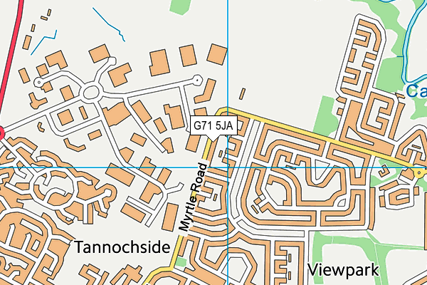 G71 5JA map - OS VectorMap District (Ordnance Survey)