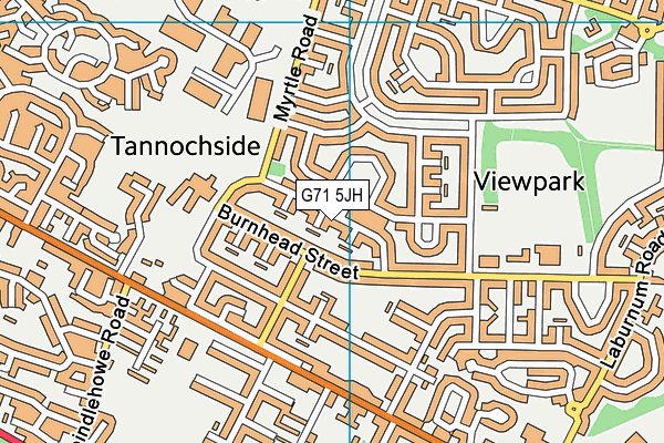 G71 5JH map - OS VectorMap District (Ordnance Survey)