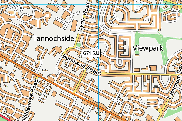 G71 5JJ map - OS VectorMap District (Ordnance Survey)