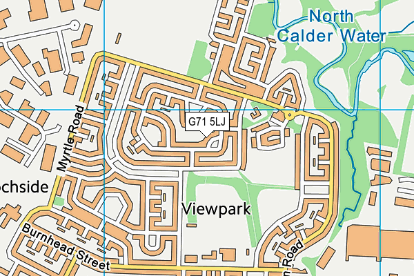 G71 5LJ map - OS VectorMap District (Ordnance Survey)