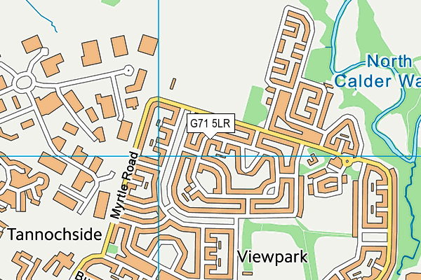 G71 5LR map - OS VectorMap District (Ordnance Survey)